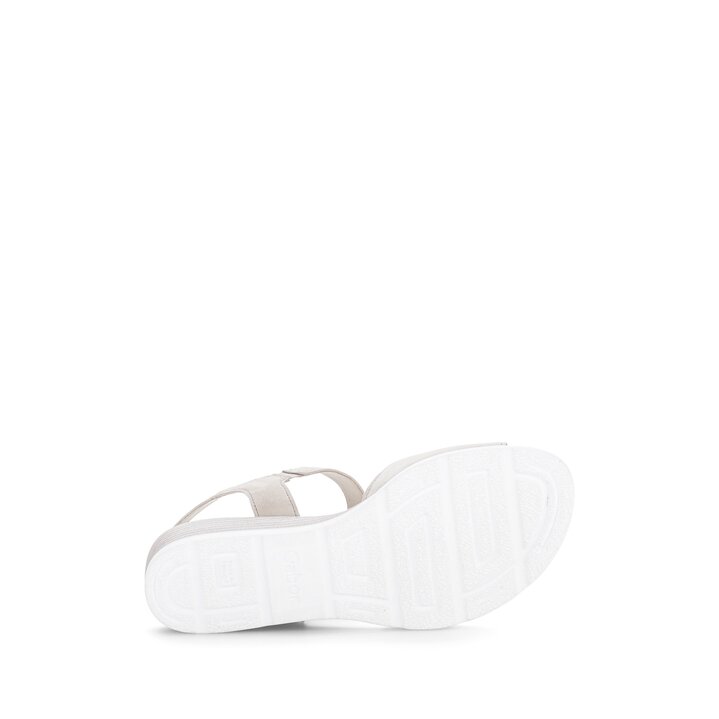 Sandalo con zeppa beige #4