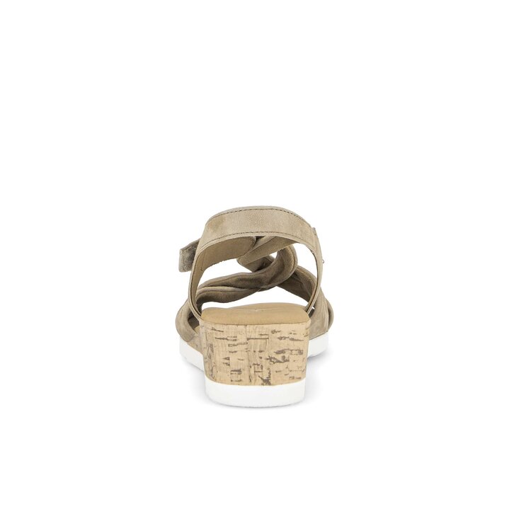 Keilsandalette beige #3