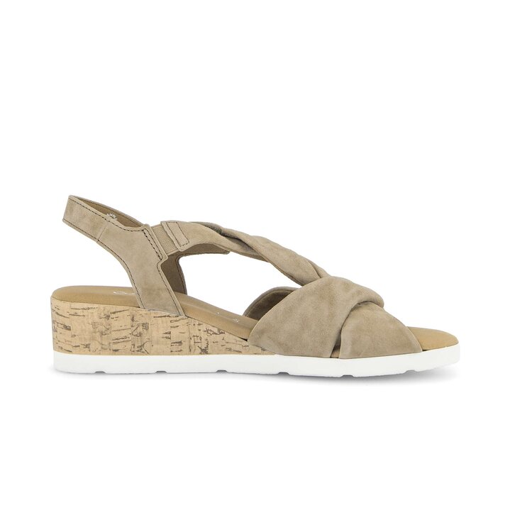 Keilsandalette beige #1