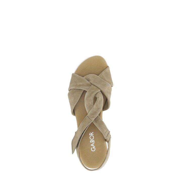 Keilsandalette beige #5