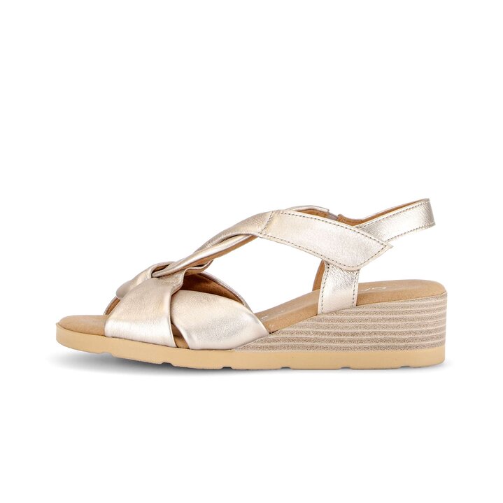 Keilsandalette gold #0