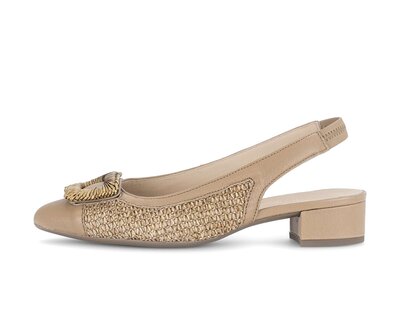 Slingpumps beige