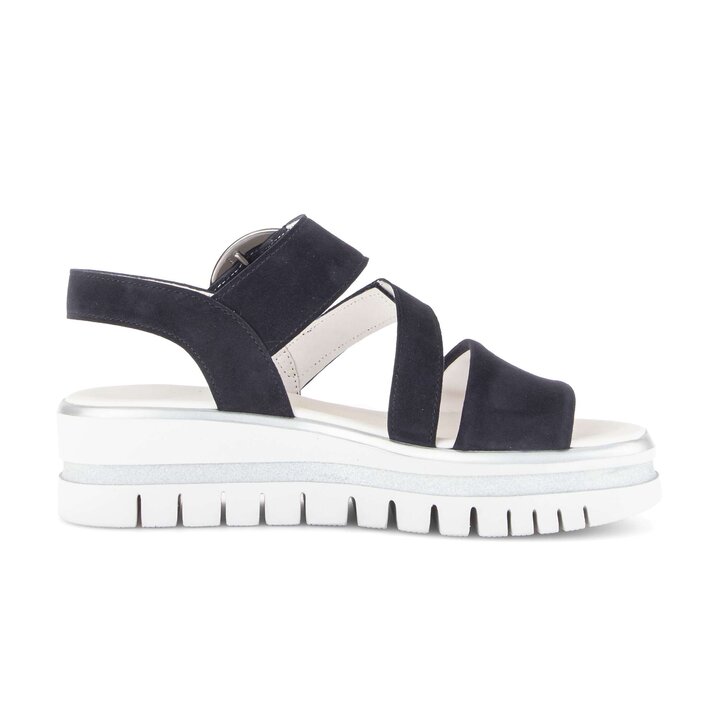 Sandalo con plateau blu #1