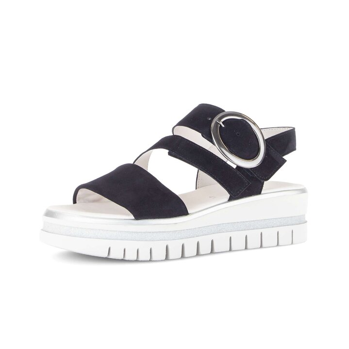 Sandalo con plateau blu #2