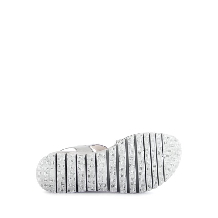 Sandale à plateforme argent #4