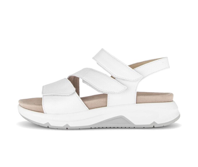 Sandale à plateforme blanc #0