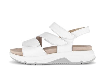 Sandale à plateforme blanc