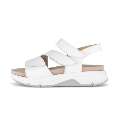 Platåsandaler vit