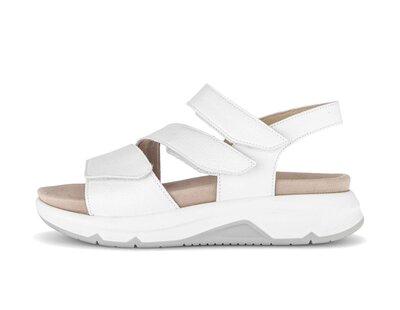 Sandalo con plateau bianco
