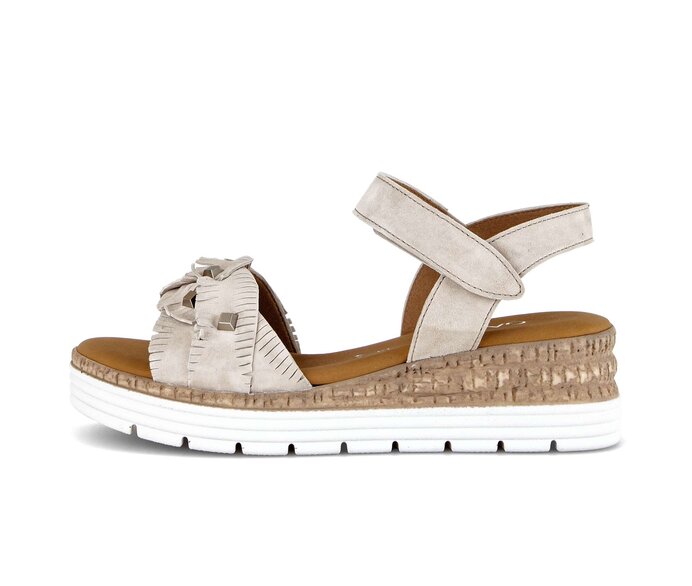 Platåsandaler beige #0