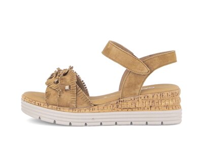 Sandalo con plateau marrone