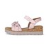 Sandale à plateforme rose