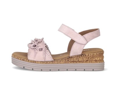 Sandalo con plateau rosa