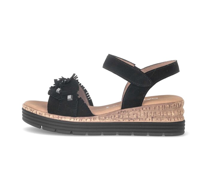 Sandale à plateforme noir #0