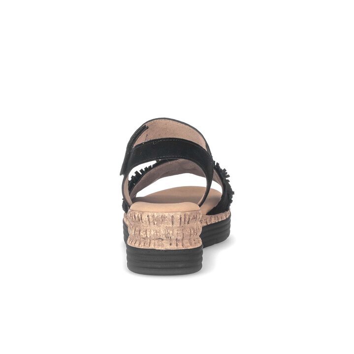 Sandale à plateforme noir #3
