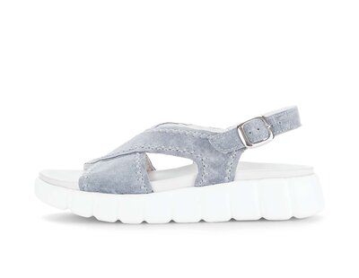 Sandalo con plateau blu