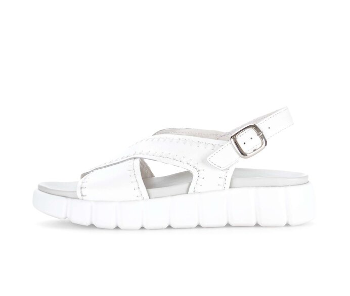 Plateau Sandale weiß #0
