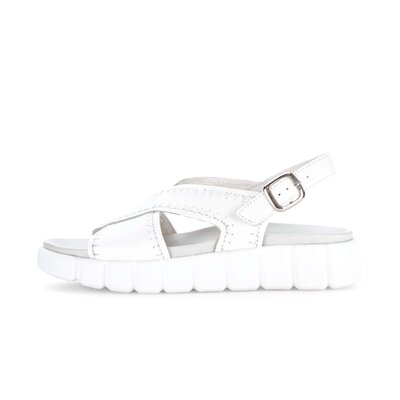 Sandalo con plateau bianco
