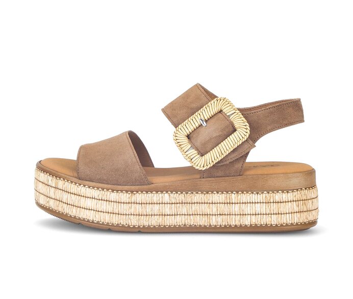 Plateau Sandale braun #0