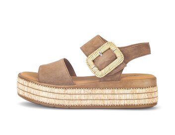 Plateau Sandale braun