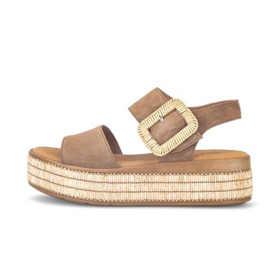 Sandale à plateforme marron