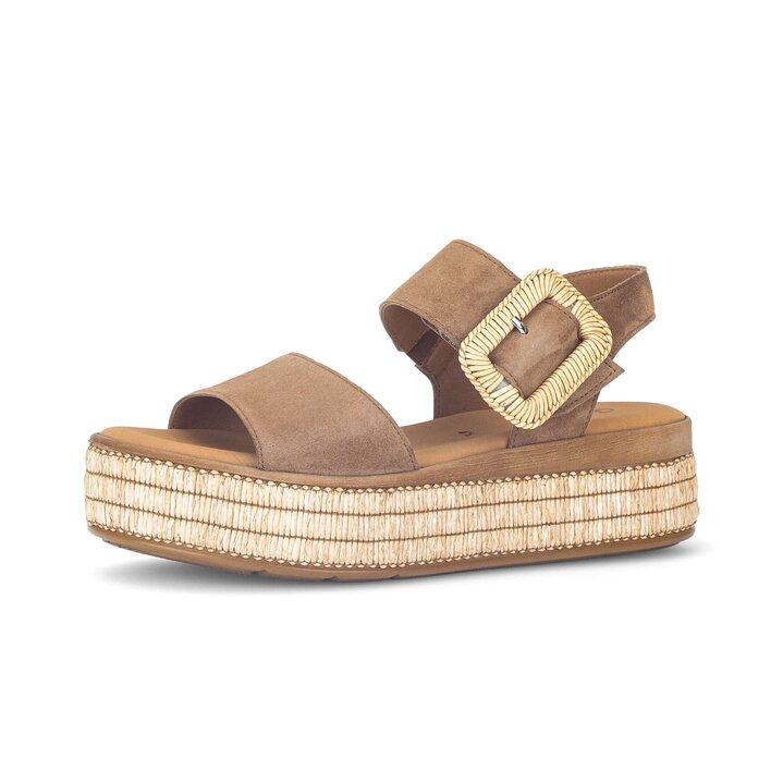 Plateau Sandale braun #2
