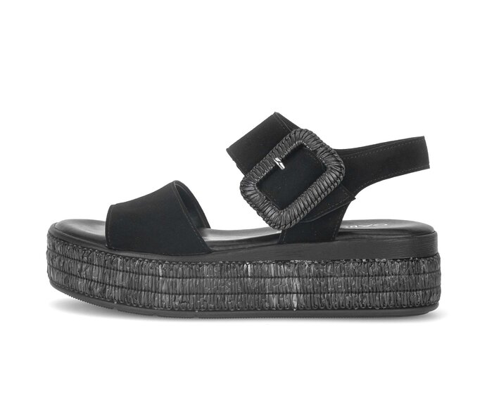 Plateau Sandale schwarz #0