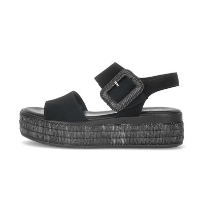 Sandale à plateforme noir