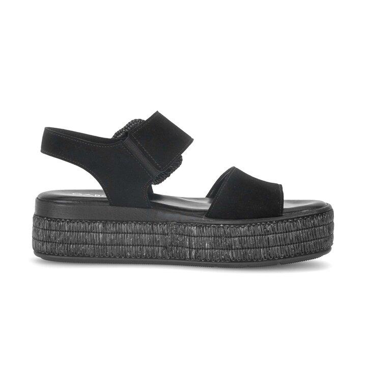 Plateau Sandale schwarz #1