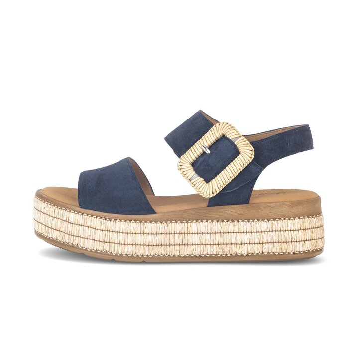 Sandale à plateforme bleu #0