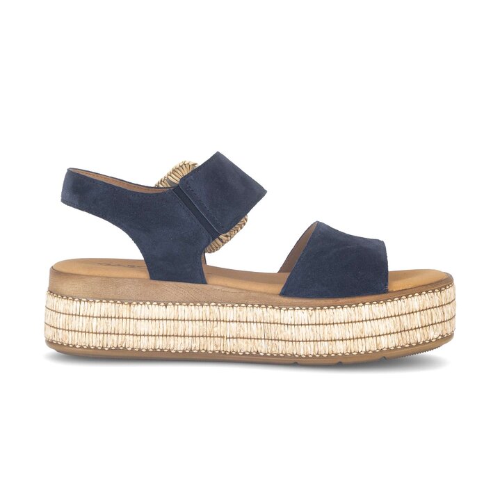 Sandale à plateforme bleu #1