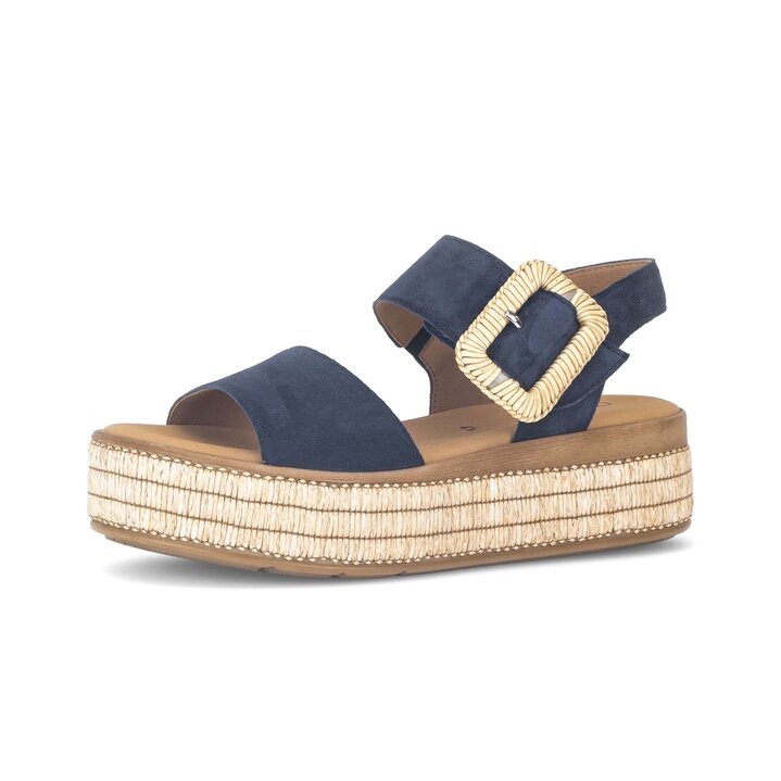 Sandale à plateforme bleu #2