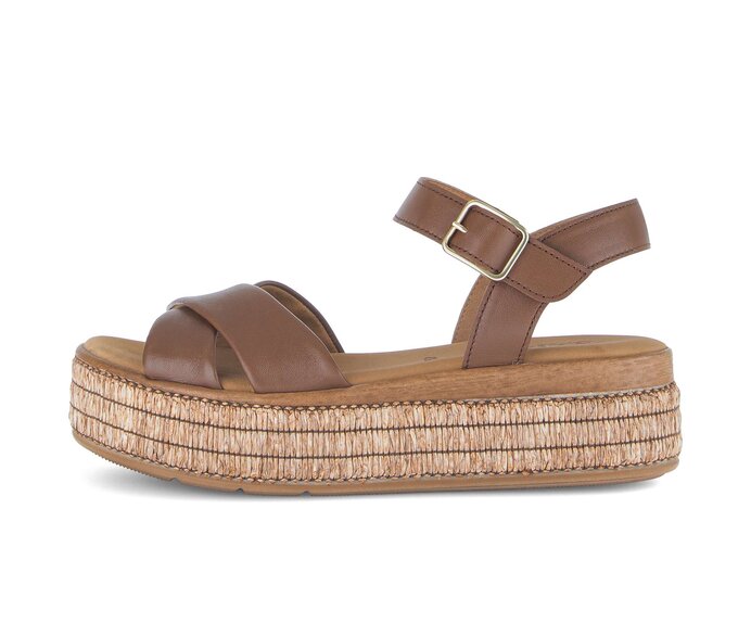 Plateau Sandale braun #0