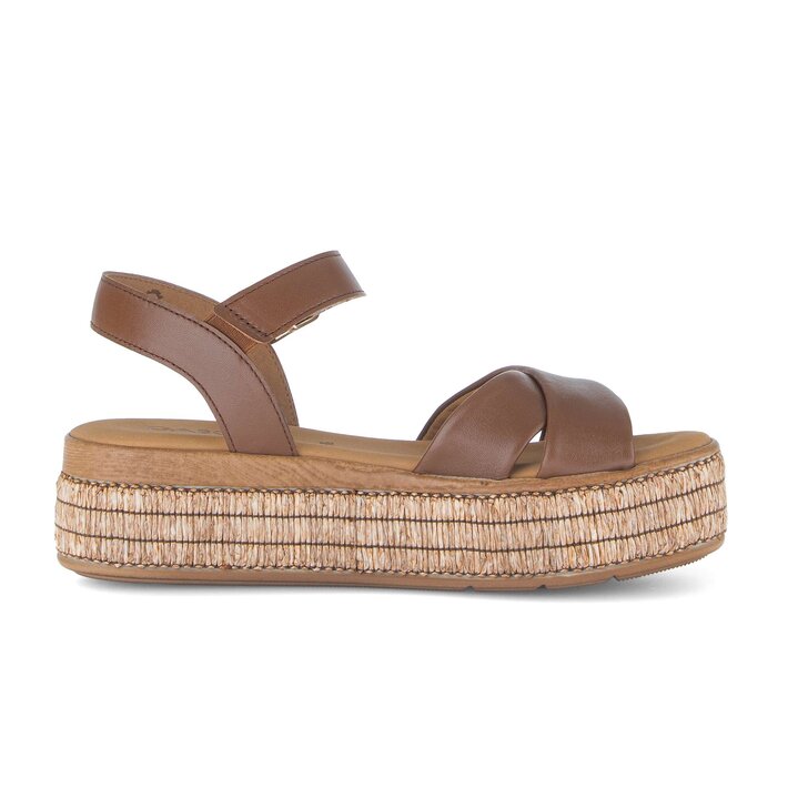 Plateau Sandale braun #1