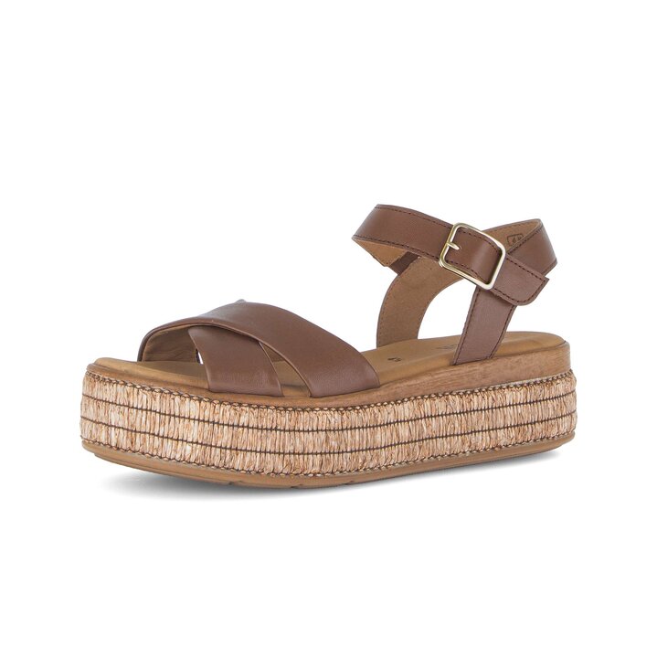 Plateau Sandale braun #2