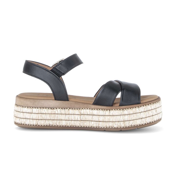 Sandale à plateforme noir #1