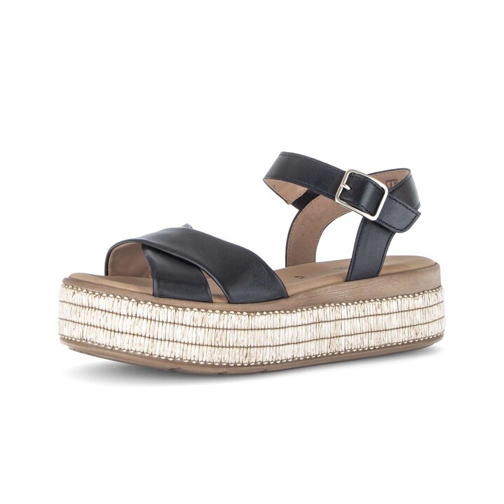 Sandale à plateforme noir #2