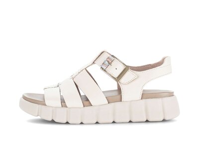 Sandalo con plateau crema