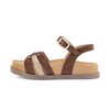 Sandalo con cinturino marrone