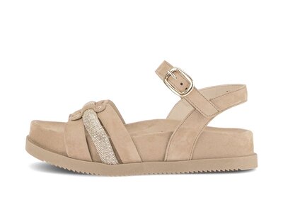 Strappy sandal beige