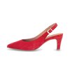 Slingpumps röd