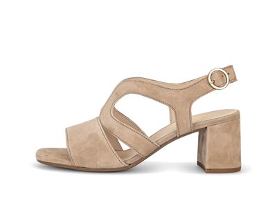 Sandalo con cinturino beige