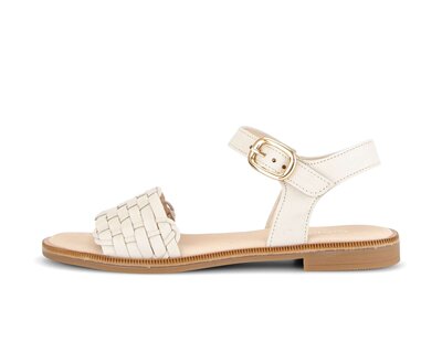 Sandalo con cinturino beige