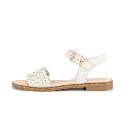 Sandal met riempjes beige