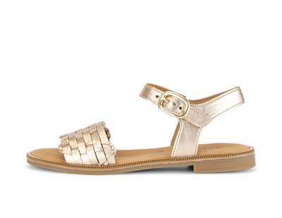 Riemchensandale Gold