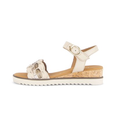 Sandale à bride beige