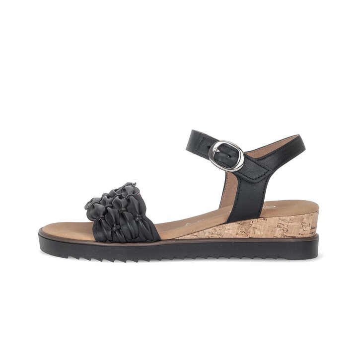 Riemchensandale schwarz #0