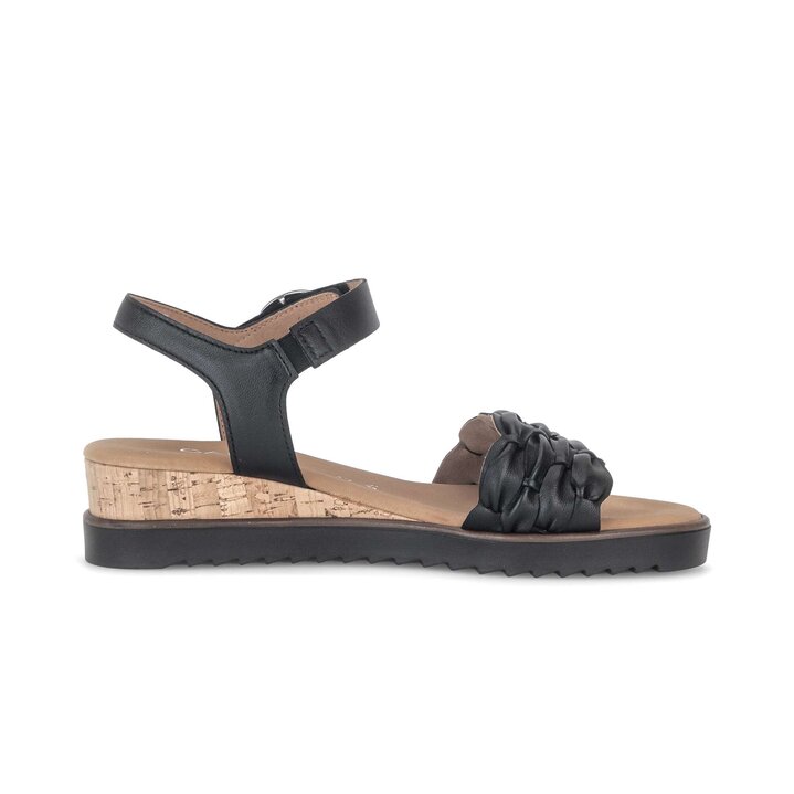 Riemchensandale schwarz #1