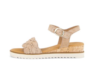Riemchensandale beige