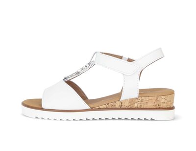 Sandalo con cinturino bianco